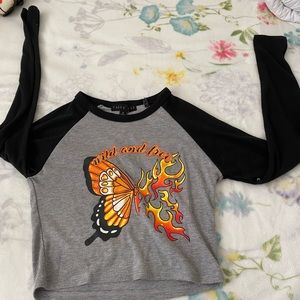 Cropped Thermal Long sleeve shirt